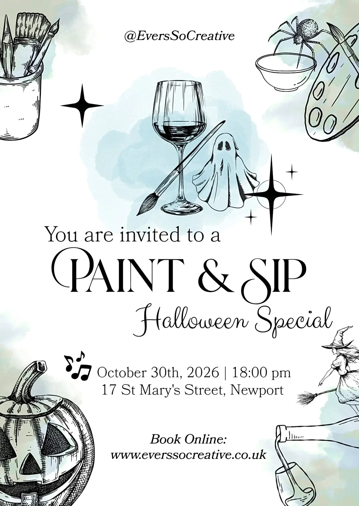 Paint and Sip Evening Halloween Special